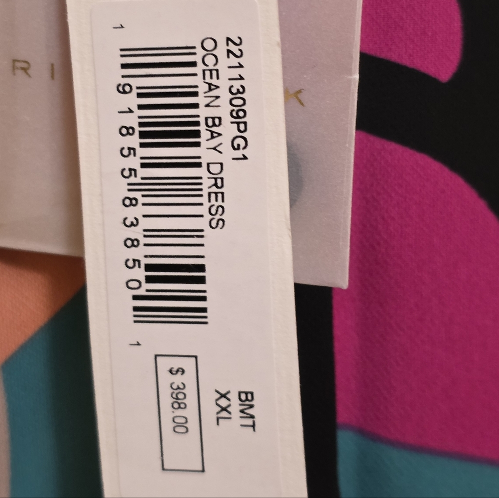 NWT TRINA TURK Ocean Bay button-down Shirt Dress Size XXL - Picture 3 of 5